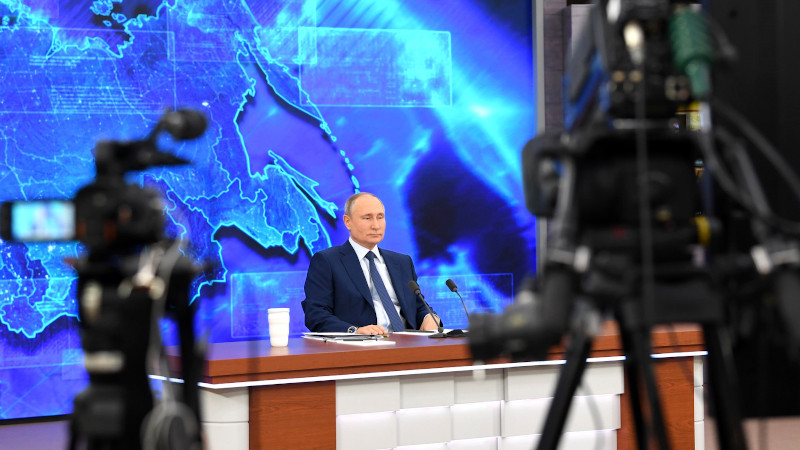 Russia's President Vladimir Putin holds annual news conference. Photo Credit: Kremlin.ru