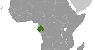 Location of Gabon in Africa. Credit: CIA World Factbook