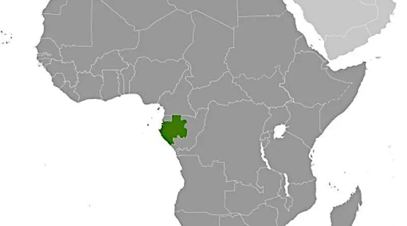 Location of Gabon in Africa. Credit: CIA World Factbook