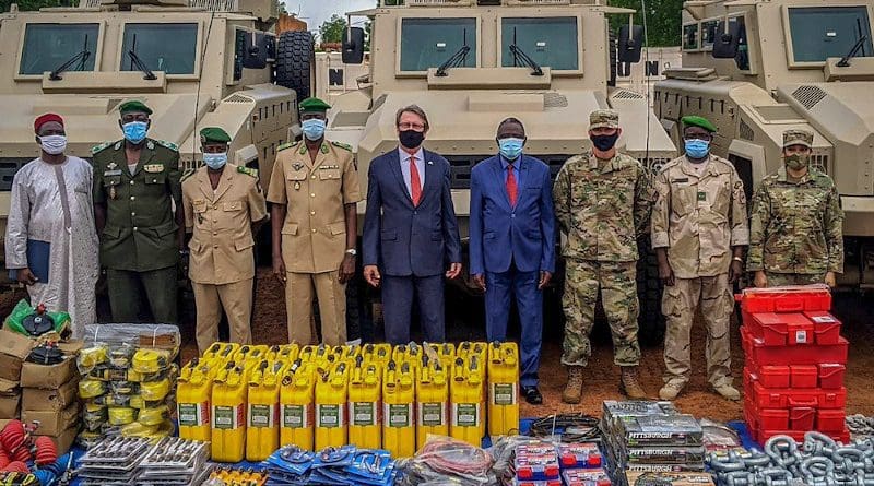 US donates US$8 million in military equipment to Niger to aid the West African nation and its G5 Sahel Joint Force partners in the fight against terrorism in the region. Photo Credit: US Embassy Niger