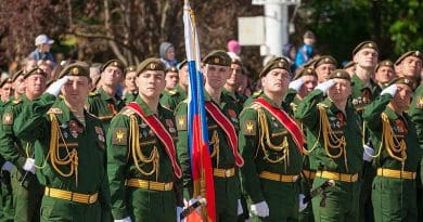 ceremonial events devoted to the 72nd anniversary of the Great Victory in Tiraspol, Transnistria. Photo Credit: Пресс-служба Президента ПМР