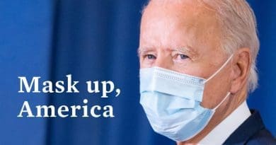 US President Joe Biden advocating wearing facemask. Photo Credit: White House