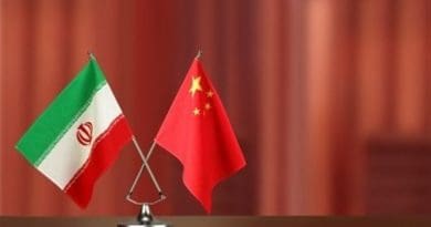 Flags of Iran and China. Photo Credit: Tasnim News Agency