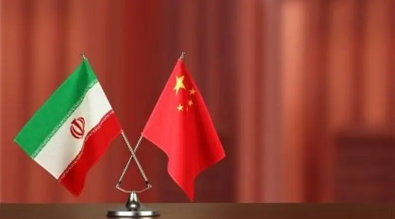 Flags of Iran and China. Photo Credit: Tasnim News Agency