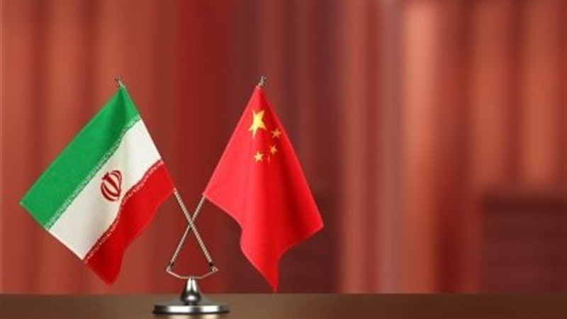 Flags of Iran and China. Photo Credit: Tasnim News Agency