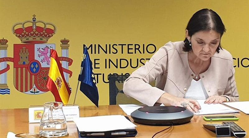 Spain's Minister for Industry, Trade and Tourism, Reyes Maroto. Photo Credit: Moncloa