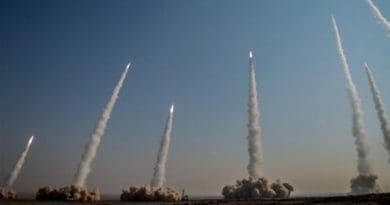 Iran's IRGC fires ballistic missiles in military drill. Photo Credit: Tasnim News Agency