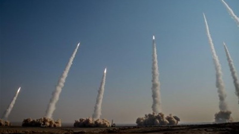 Iran's IRGC fires ballistic missiles in military drill. Photo Credit: Tasnim News Agency