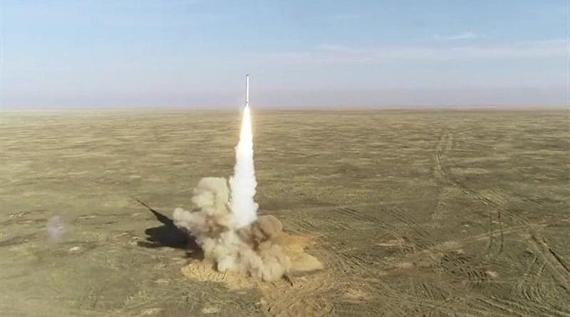 Iran fires ballistic missile in military drill. Photo Credit: Tasnim News Agency