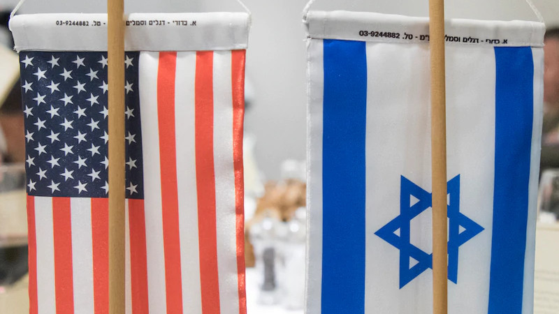 The U.S. and Israeli flags sit on a conference table in Tel Aviv. Photo Credit: Navy Petty Officer 2nd Class Dominique A. Pineiro, DOD
