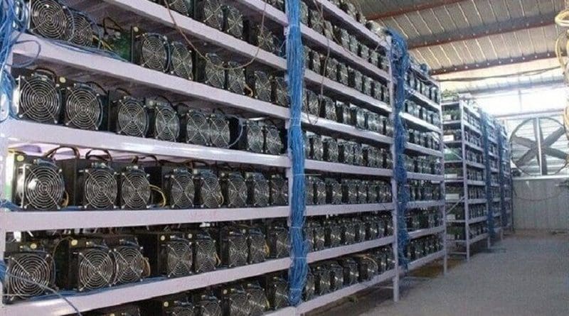 bitcoin mining machines. Photo Credit: Tasnim News Agency