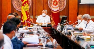 Sri Lanka's President Gotabaya Rajapaksa meets ports trade unions. Photo Credit: Sri Lanka President's Office