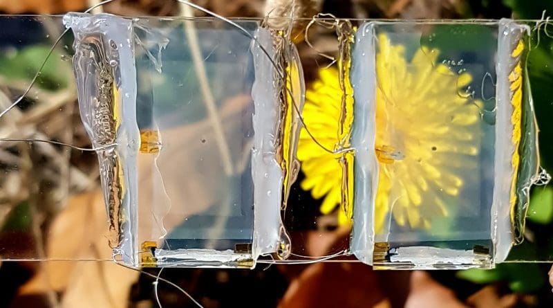 The solar cell created by the team is transparent, allowing its use in a wide range of applications CREDIT Joondong Kim from Incheon National University