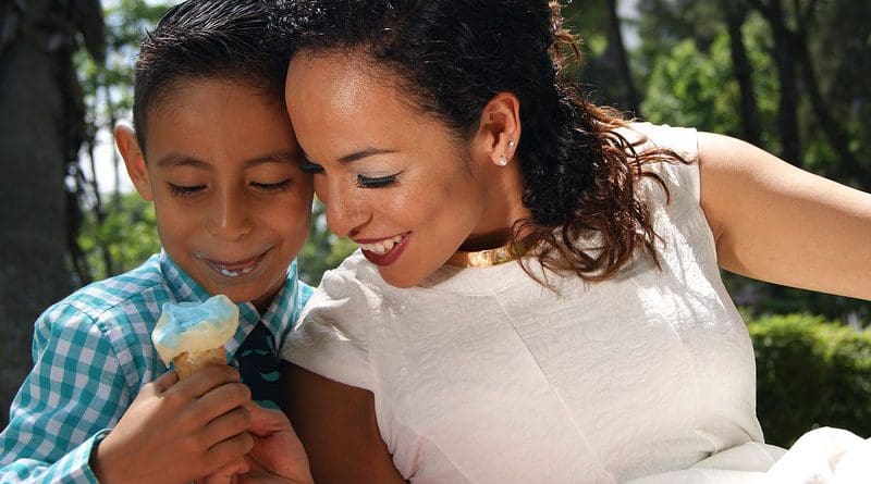 Ice Cream latina latino Sandwich Mama Son Love Mother Boy