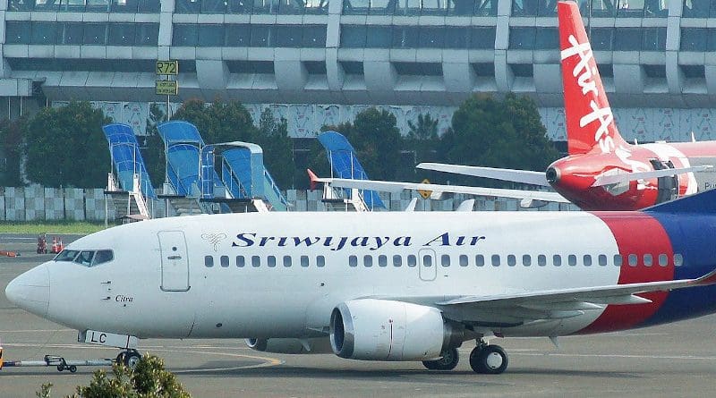 File photo of Sriwijaya Air Flight 182 in 2017. Photo Credit: PK-REN, Wikipedia Commons.