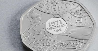 A new coin from the Royal Mint marks 50 years since Britain went decimal. CREDIT The Royal Mint