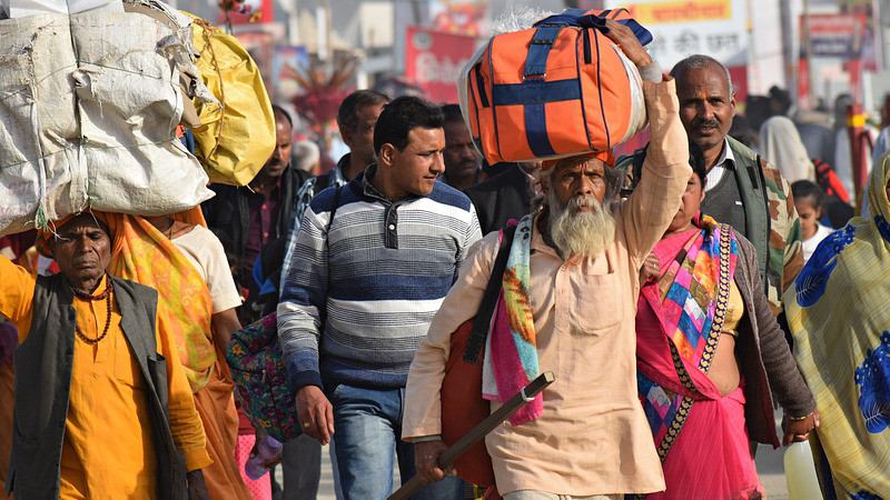 india city people crowd