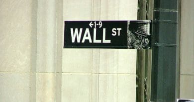 Wall Street Street Sign Roadworks Attention
