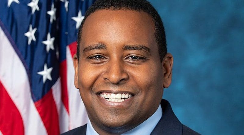 Official portrait of Joe Neguse, Democratic Party member of the 116th Congress from Colorado. Source: Wikimedia Commons.