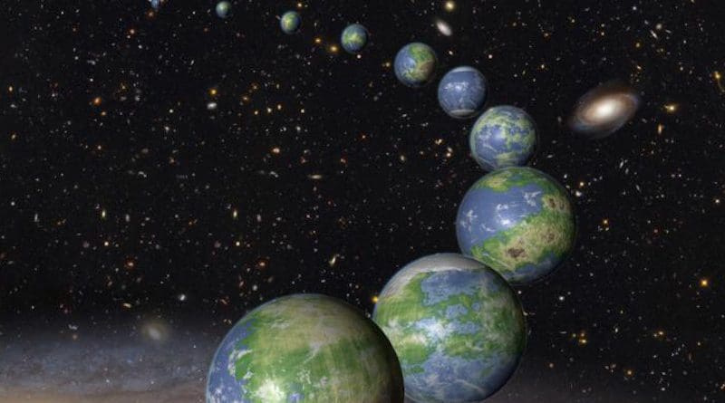 'All planets in the Milky Way may be formed by the same building blocks, meaning that planets with the same amount of water and carbon as Earth', says Professor Anders Johansen. CREDIT NASA, ESA and G. Bacon (STScI).