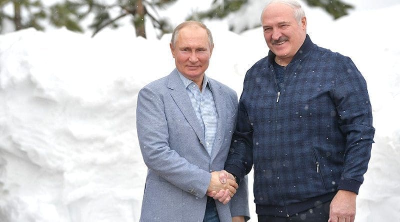 Russia's President Vladimir Putin with the President of Belarus Alexander Lukashenko. Photo Credit: Kremlin.ru
