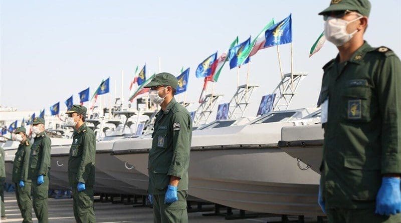 Iran's Islamic Revolution Guards Corps Navy takes delivery of 340 combat speedboats. Photo Credit: Tasnim News Agency