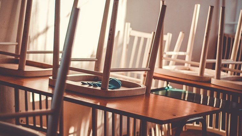 Class Classroom Room School Empty Interior Chairs