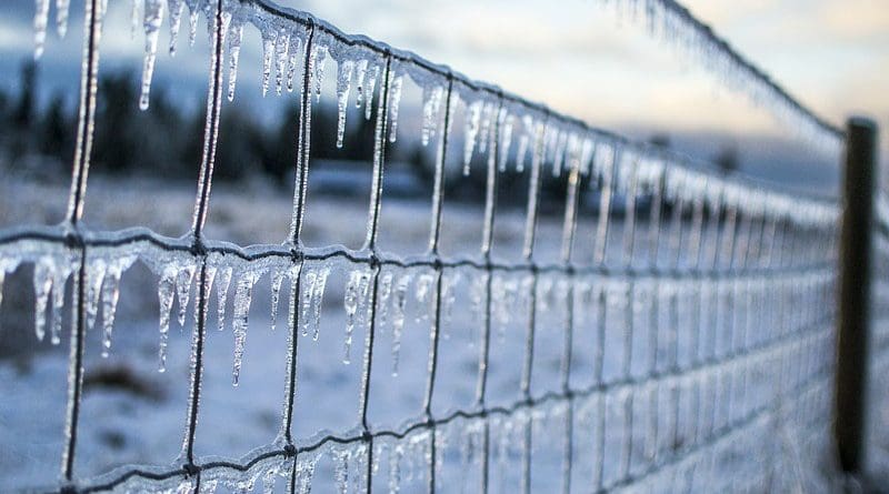 snow ice fence extreme weather