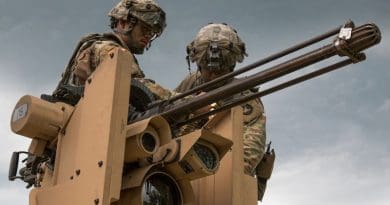 Infantrymen with Company D, 1st Battalion, 168th Infantry Regiment, 2nd Infantry Brigade Combat Team, Iowa Army National Guard, load Common Remotely Operated Weapon Station during eXportable Combat Training Capability rotation at Camp Ripley, Minnesota, July 19, 2019 (U.S. Army National Guard/Zachary M. Zippe)