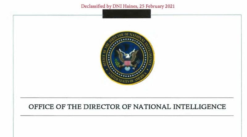 ODNI: Assessing The Saudi Government's Role In The Killing Of Jamal Khashoggi