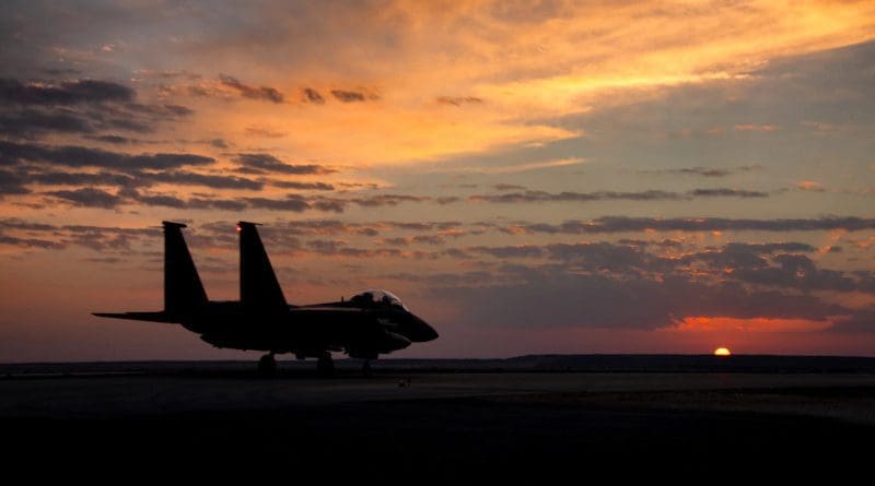 File photo of a US Air Force F-15E Strike Eagle. Photo Credit: Air Force Master Sgt. Jonathan Young, Air National Guard