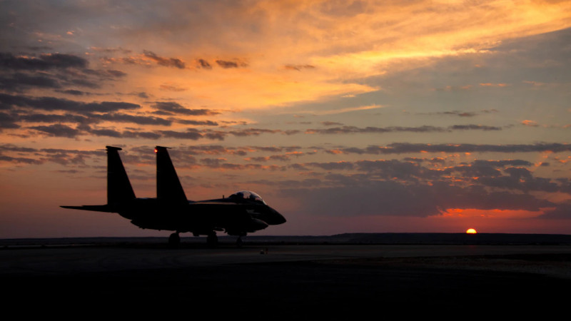 File photo of a US Air Force F-15E Strike Eagle. Photo Credit: Air Force Master Sgt. Jonathan Young, Air National Guard