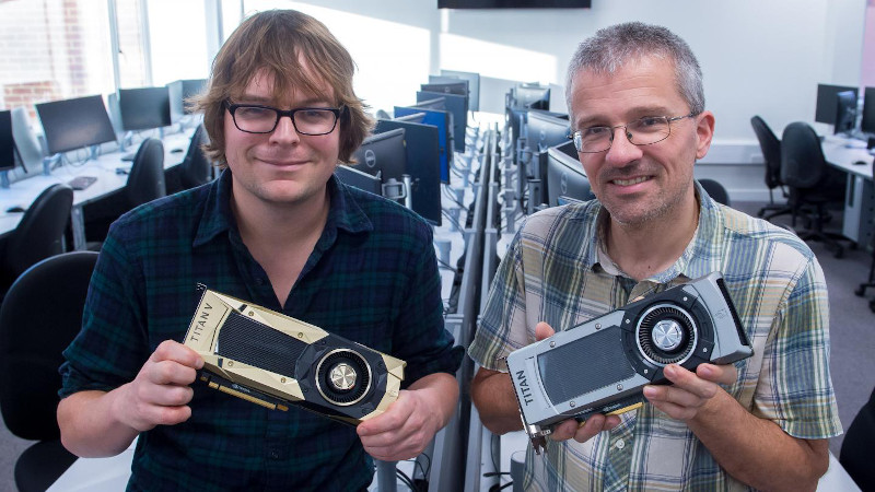 Dr James Knight and Prof Thomas Nowotny of the University of Sussex School of Engineering and Informatics. CREDIT Stuart Robinson/University of Sussex