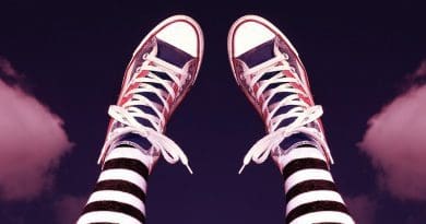 Shoe Footwear Sneakers Legs Female Tights Stripes
