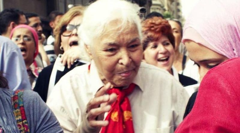 Nawal el Saadawi, Tahrir, April 2012. CC BY 2.0