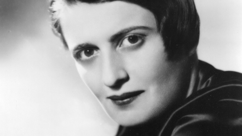 Ayn Rand in 1943. Photo Credit: Wikipedia Commons