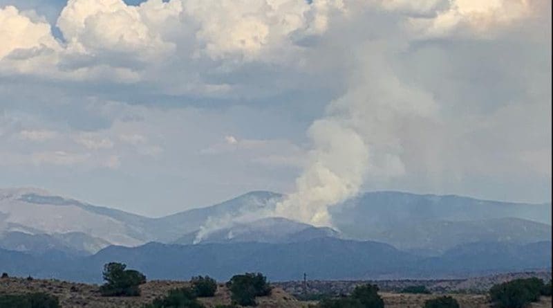 The new instrument that samples smoke and scans the humidity was used during the Rio Medio fire on Aug. 30. CREDIT Photo by Manvendra Dubey.