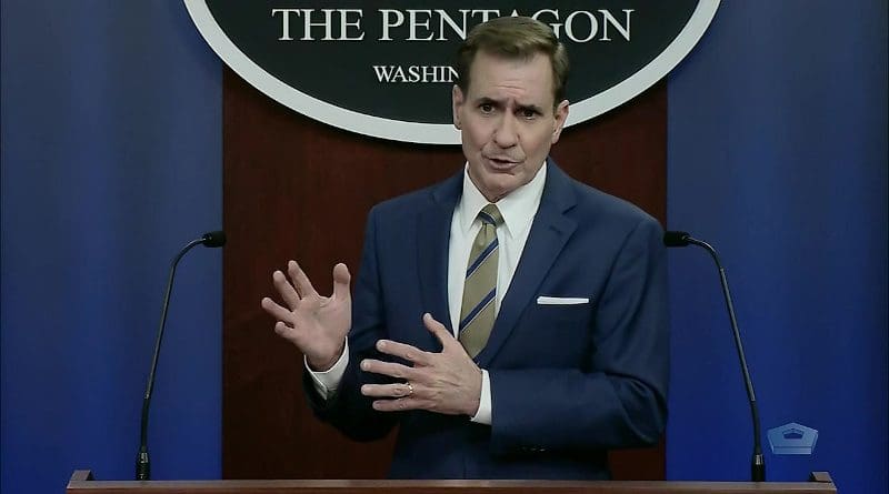 File photo of Pentagon press secretary John F. Kirby. Photo Credit: DoD