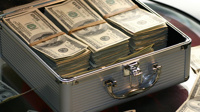 Briefcase Money Dollars Success Business Finance Cash