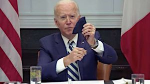 President Joe Biden shows his rosary beads Credit: The White House/YouTube
