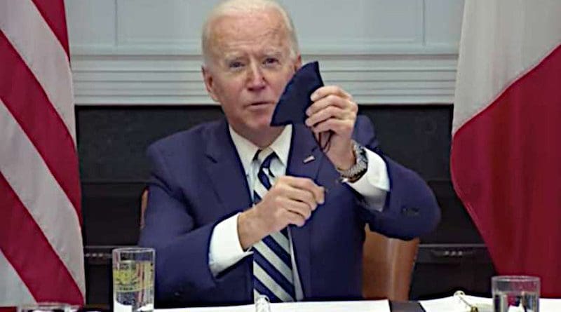 President Joe Biden shows his rosary beads Credit: The White House/YouTube