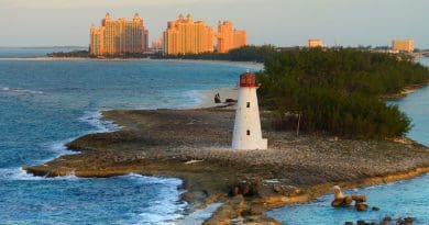 Bahamas Lighthouse Caribbean Sea Atlantis Travel