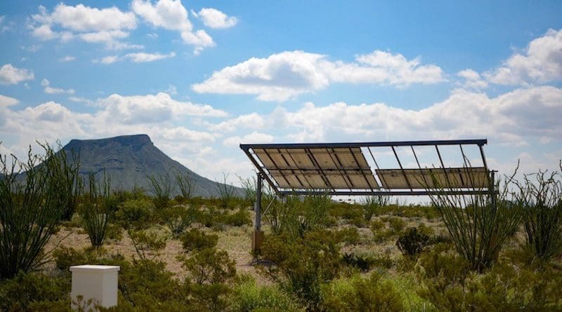 Solar power in the desert. Terlingua, TX, USA. Credit: Gene Jeter | Unsplash.