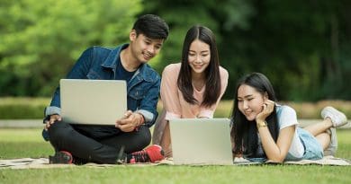 Thailand Students Adult Asia Computer Friend Friendship