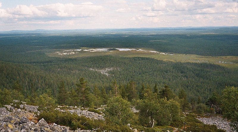 Landscape near Kemijärvi, Finland. Photo Credit: Jaro Larnos, Wikipedia Commons