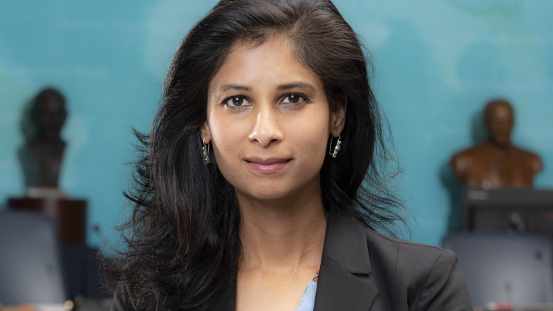 Chief Economist Gita Gopinath. Photo Credit: IMF