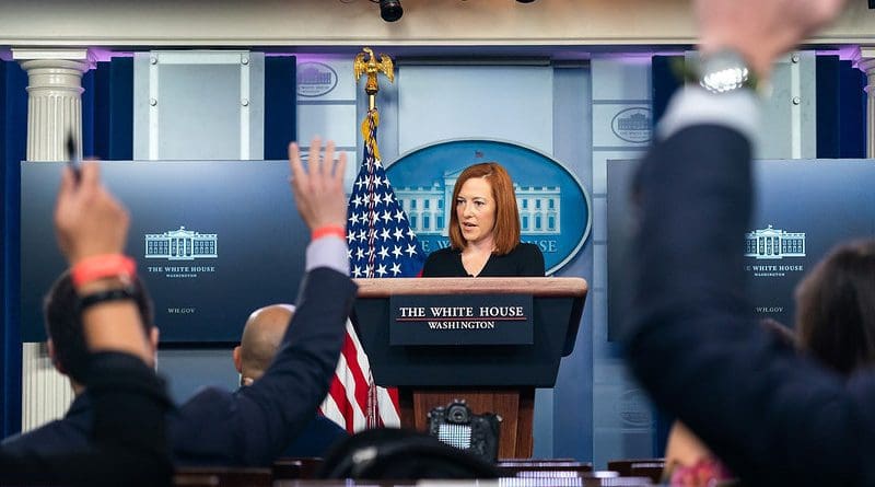 File photo of Press Secretary Jen Psaki . (Official White House Photo by Chandler West)