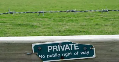 Property Private Sign Prohibit Block Prevent Warning