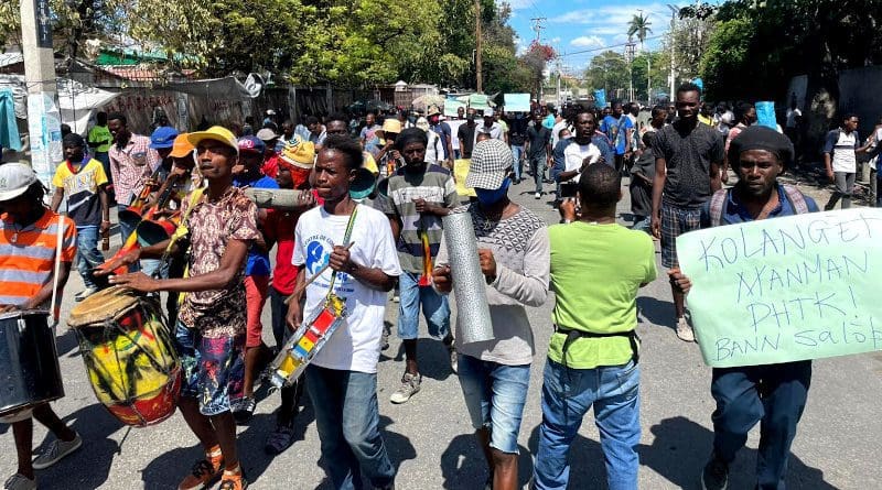 Haiti: massive protests on February against President Jovenel Moïse (photo credit: Danny Shaw/COHA)