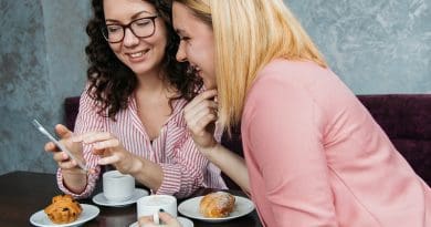 women conversation talk coffee cafe
